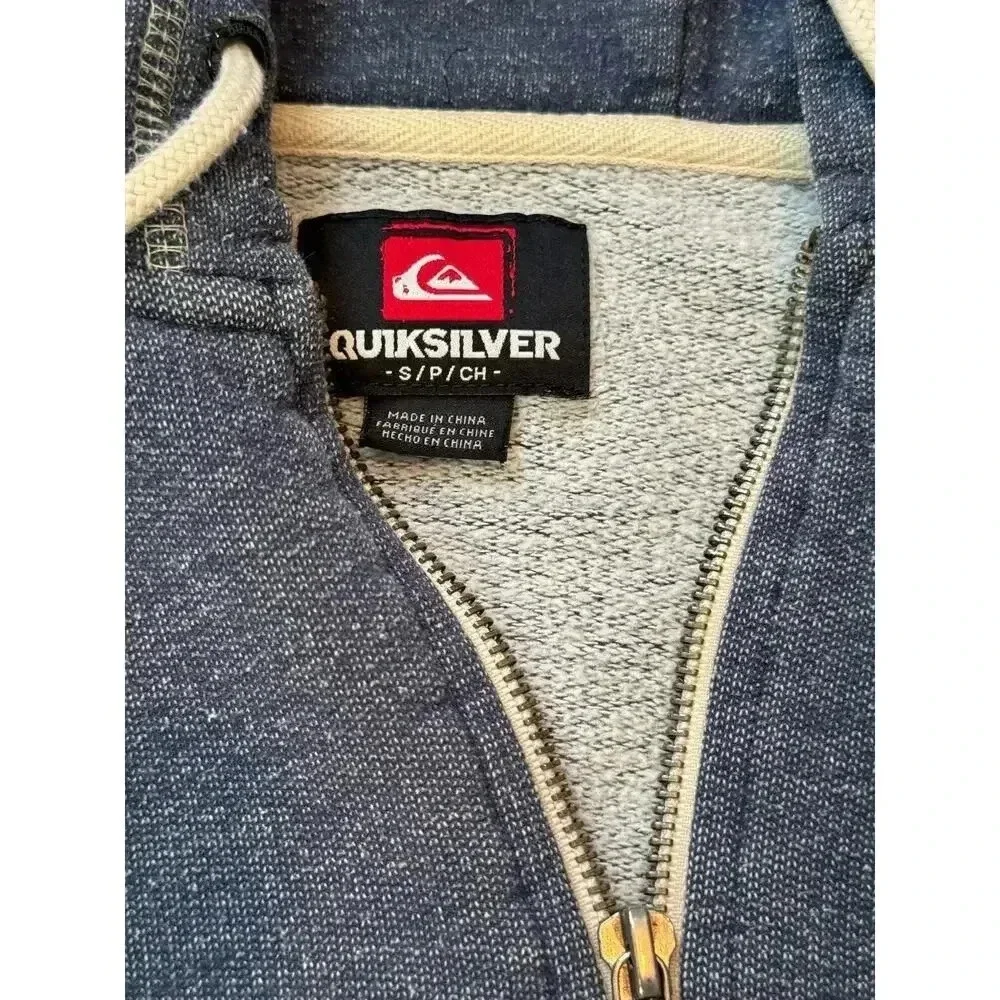 QUICKSILVER Mens hoodie/Sweatshirt, Small, zippered hoodie